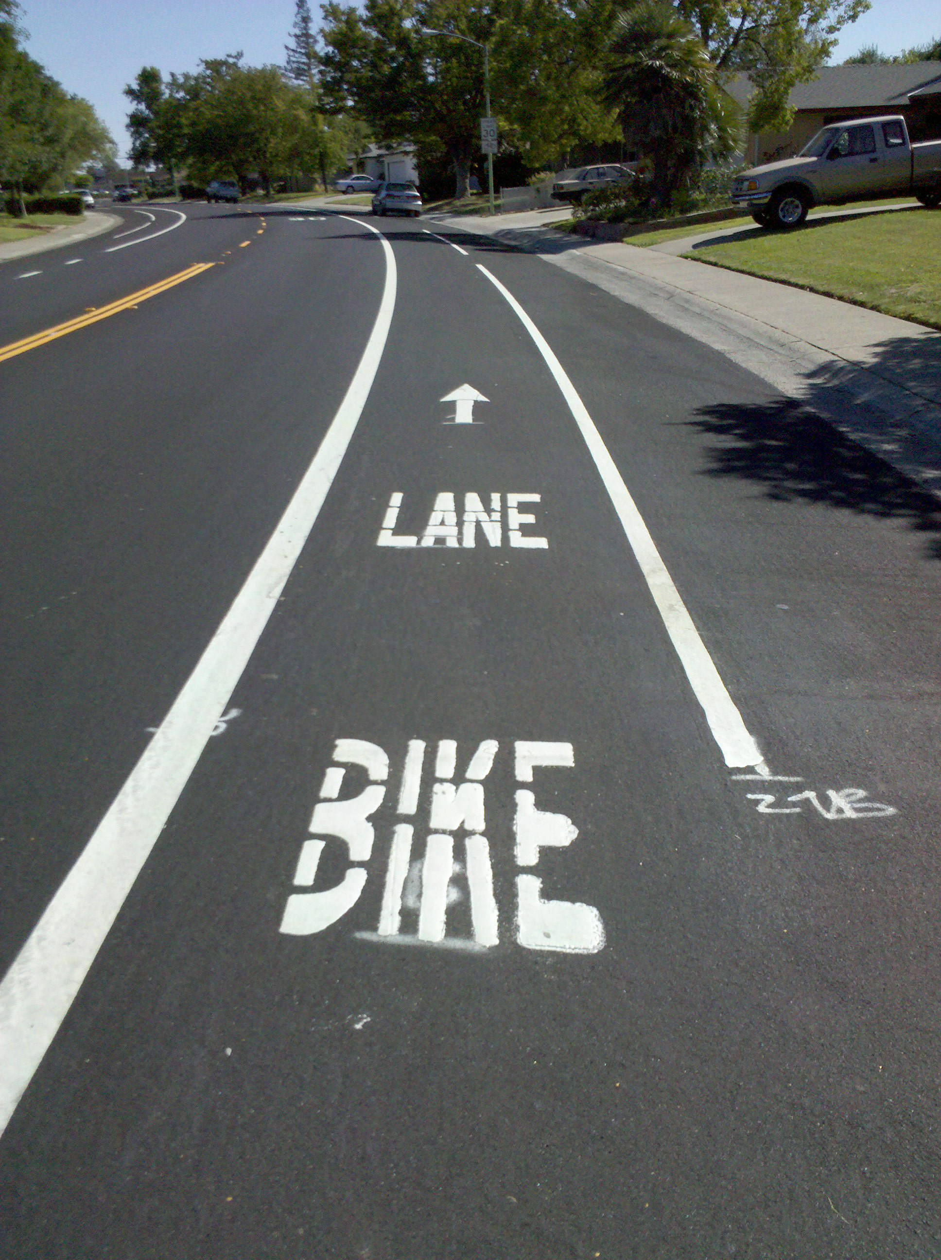 Bike Lane Road Markings